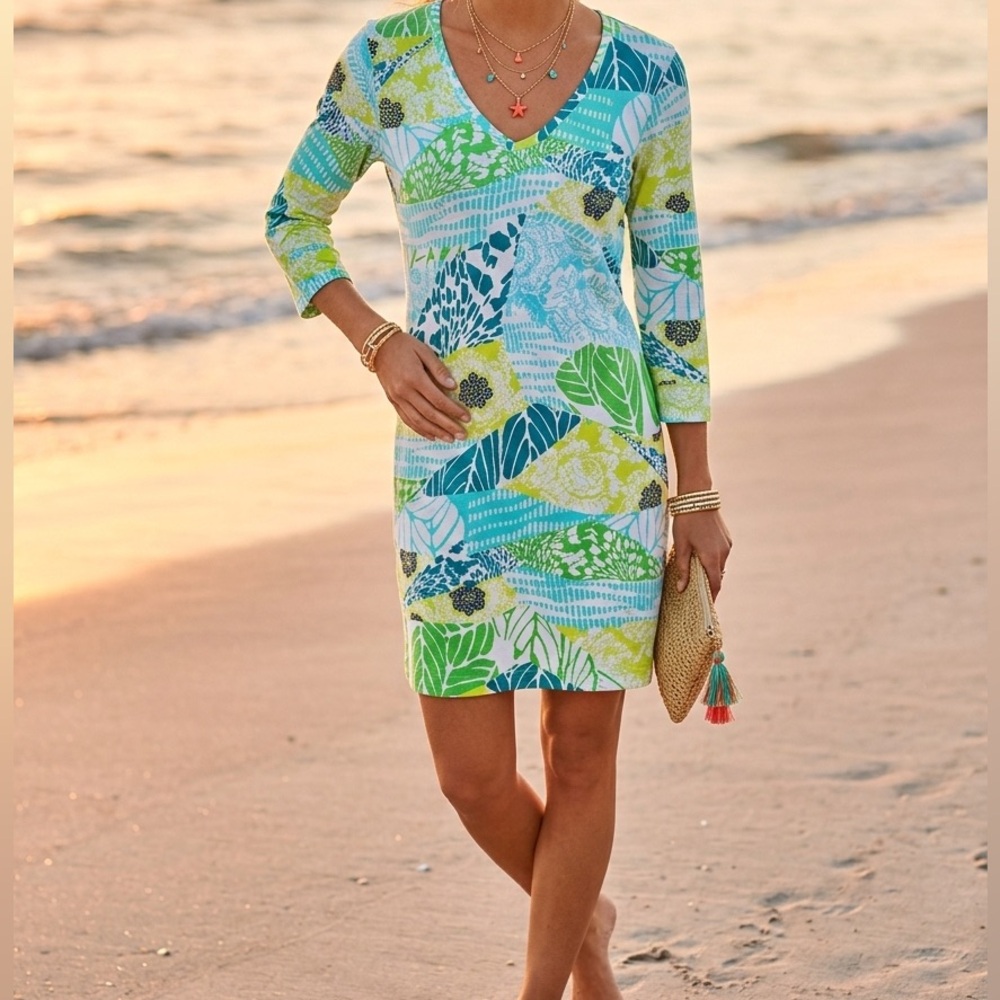 Caribbean Joe Ice Lime Dress